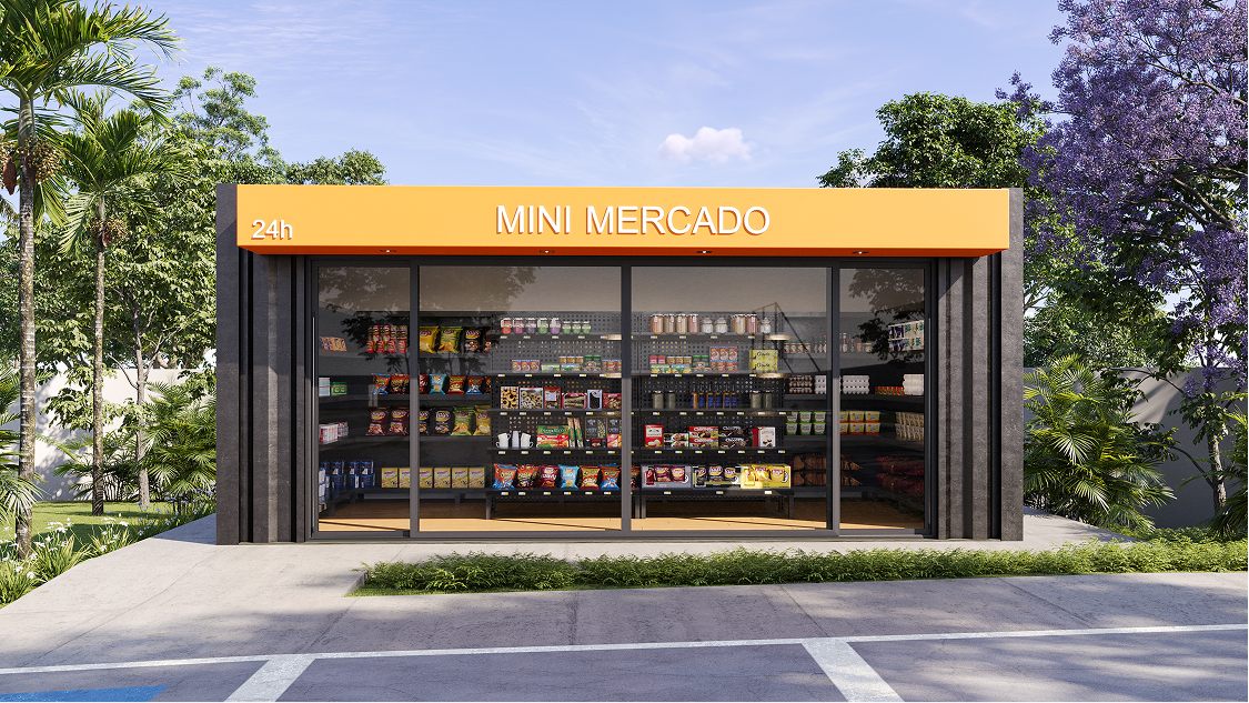 Espaço para mini mercado do condomínio Bella Vida Graminha